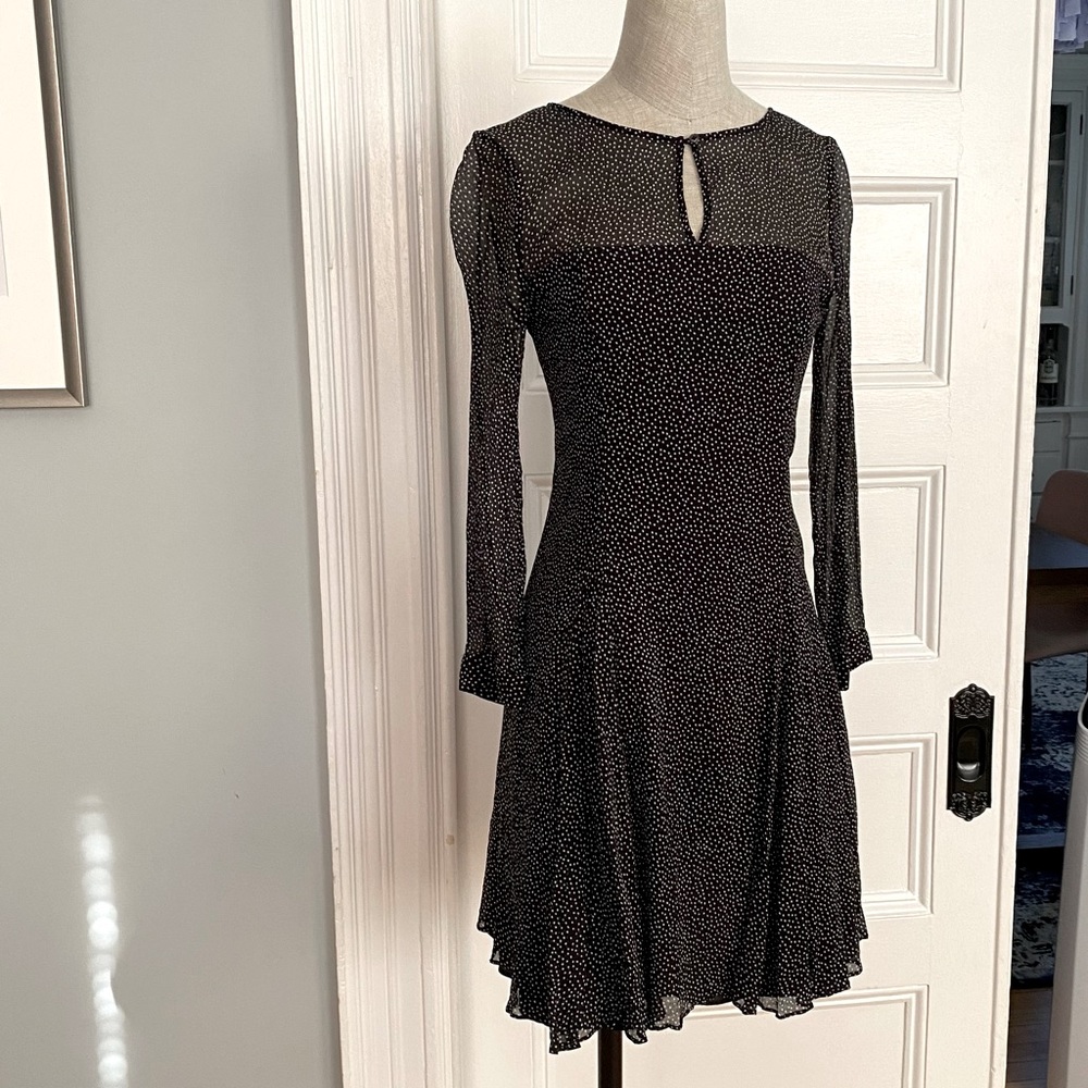JCrew silk polka dot dress